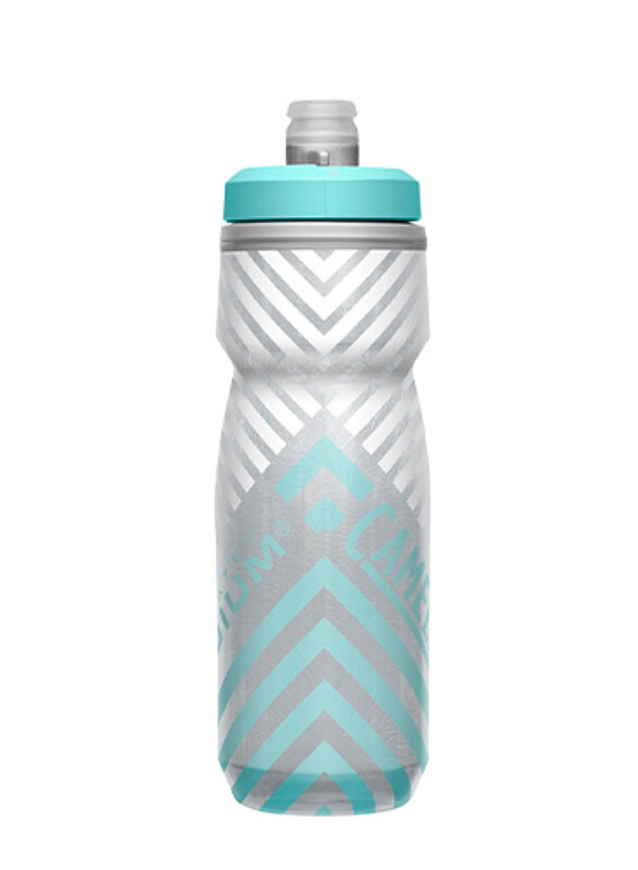 

Camelbak Podium Chill Outdoor Water Bottle, Grey/Teal Stripe, 21oz