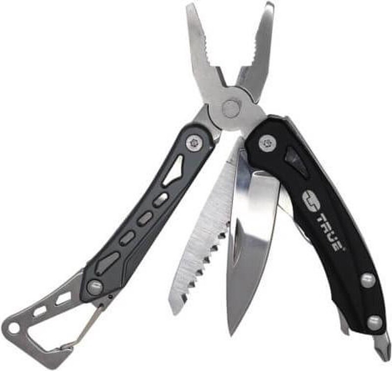 

True Utility Seven Multi-tool, TU180, One Size, Black/Silver