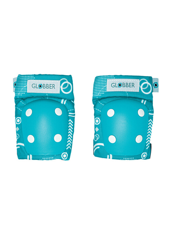 

Globber Toddler Elbow and Knee Pads, Teal/Shapes
