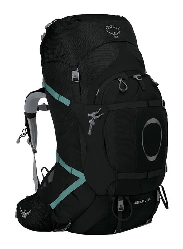 

Osprey M/L Ariel Plus 85 Camping Backpack for Women, Black
