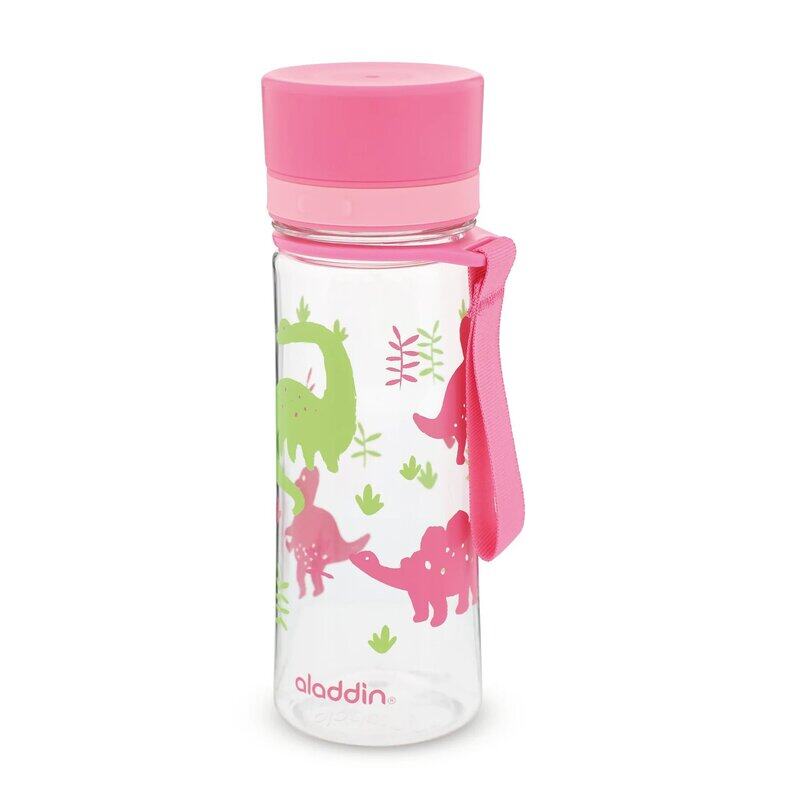 

Aladdin 350ml My First Aveo Dino Water Bottle for Kids, Pink