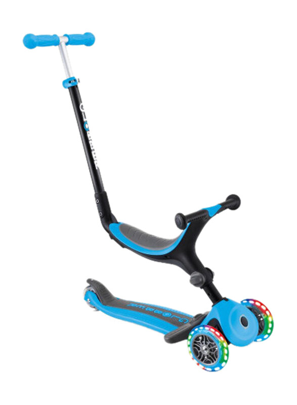 

Globber Go Up Foldable Plus Lights Scooter, Sky Blue