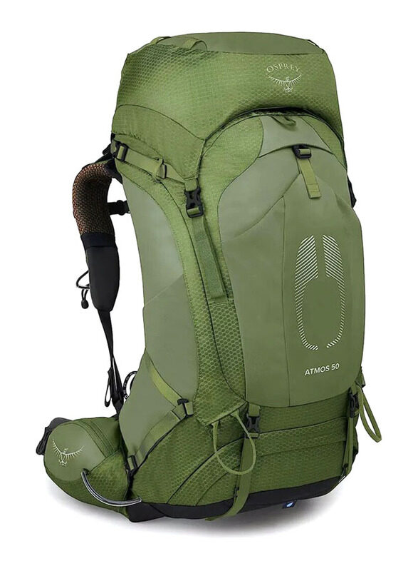 

Osprey S/M Atmos AG 50 Camping Backpack, Mythical Green