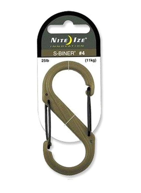 

Nite Ize S-Biner Plastic Dual Carabiner #4, Coyote
