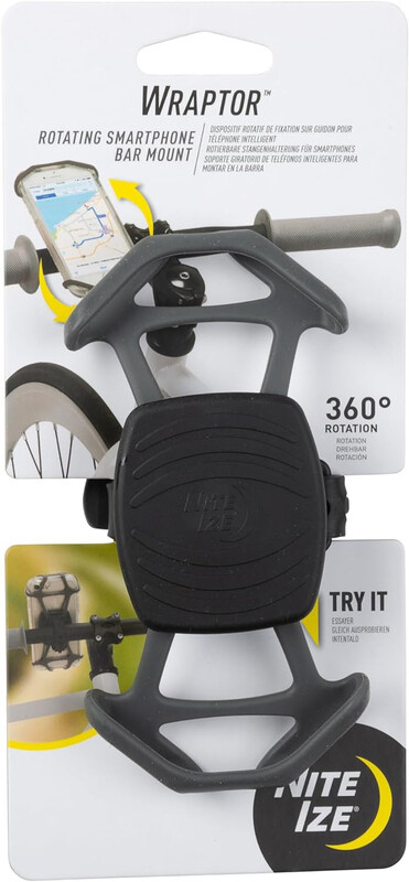 

Nite Ize Wraptor Rotating Smartphone Bar Mount, Grey