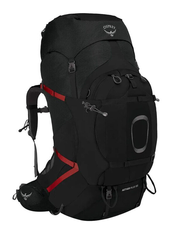 

Osprey S/M Aether Plus 100 Camping Backpack for Men, Black