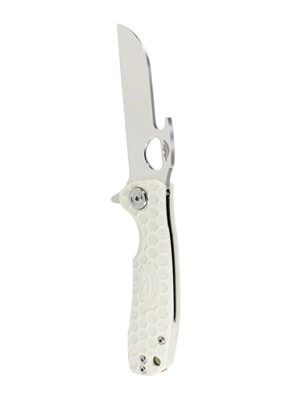 

Honey Badger Large Tong Outdoor Knife, HB1205, White