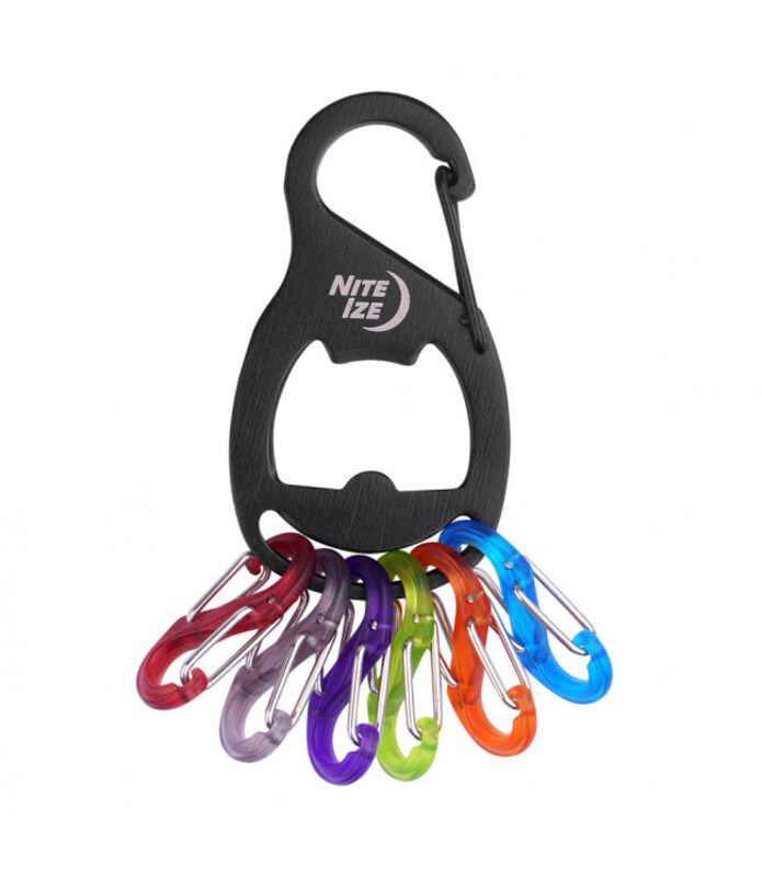 

Nite Ize S-Biner Stainless Steel Key Chain Holder & Bottle Opener, Black