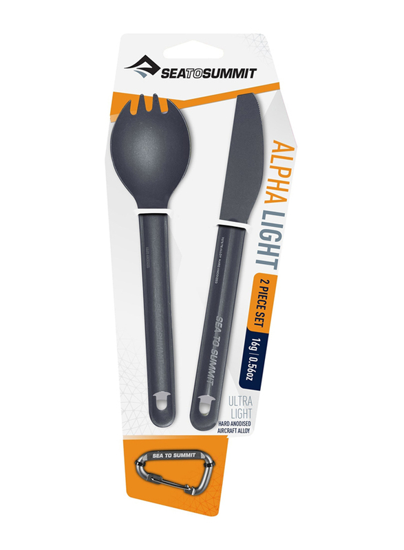 

Sea To Summit 2-Piece Alphalight Cutlery Set, Grey