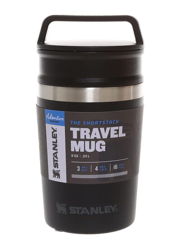 

Stanley 230ml Leakproof & Packable Adventure Shortstack Double Wall Vacuum Insulated Tumbler Travel Mug, Matt Black