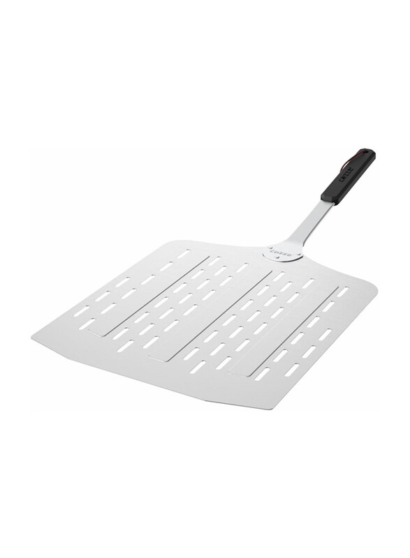 

Cozze Stainless Steel Pizza Paddle with Holes, Silver/Black