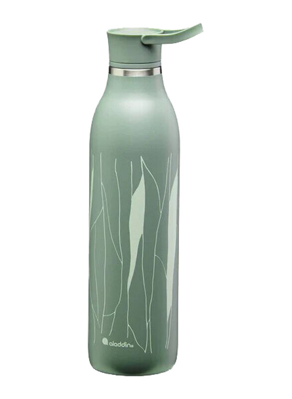 

Aladdin 0.6L Cityloop Leaf Print Thermavac Bottle, Sage Green