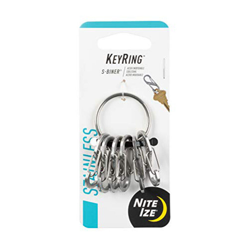 

Nite Ize Stainless Steel S-biner Keyring, Silver