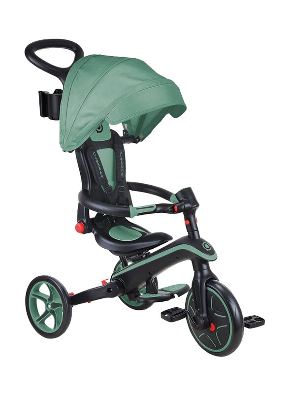

Globber 4-in-1 Foldable Explorer Trike Tricycle, Olive