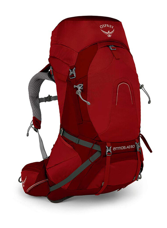 

Osprey Medium Atmos AG 50 Rigby Camping Backpack, Red