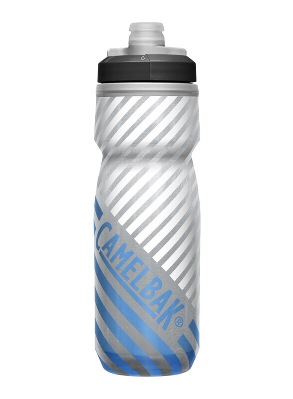 

Camelbak Podium Chill Outdoor Water Bottle, Grey/Blue Stripe, 21oz