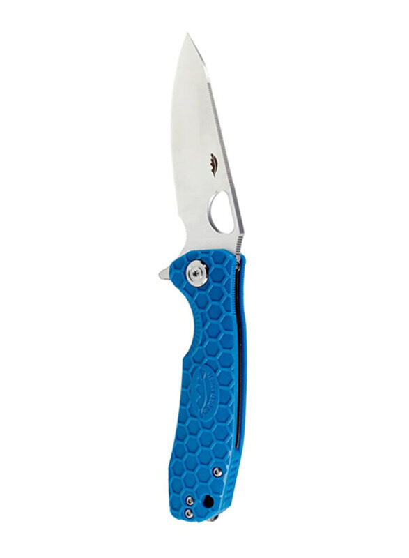

Honey Badger Small Leaf Outdoor Knife, HB1311, Blue
