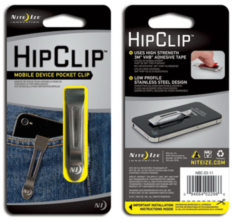 

Nite Ize Hip Clip Mobile Device Pocket Clip, Silver