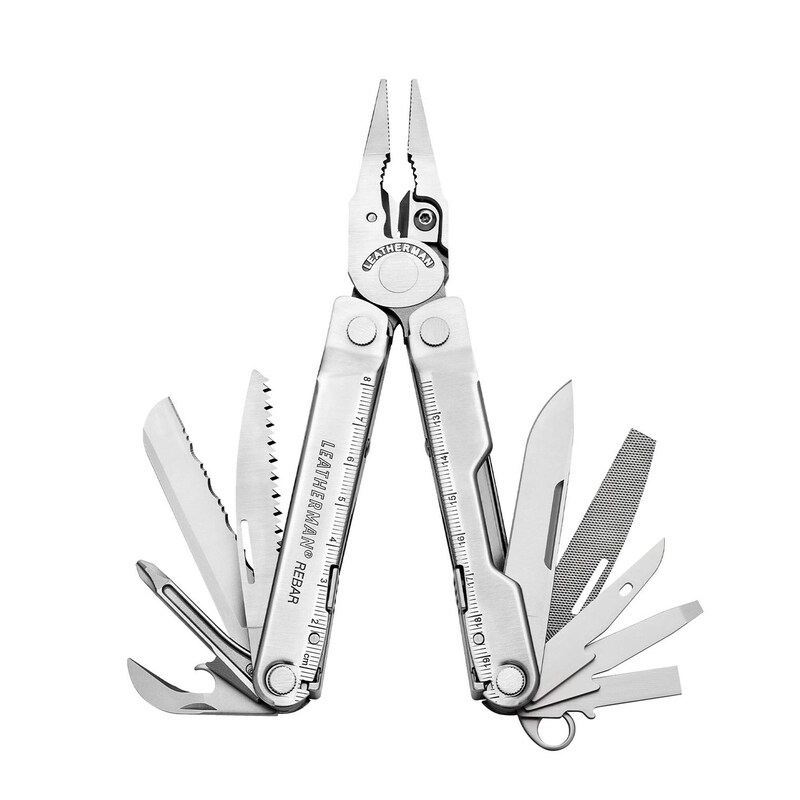 

Leatherman Rebar Multitool with Nylon Box, 831557, Silver