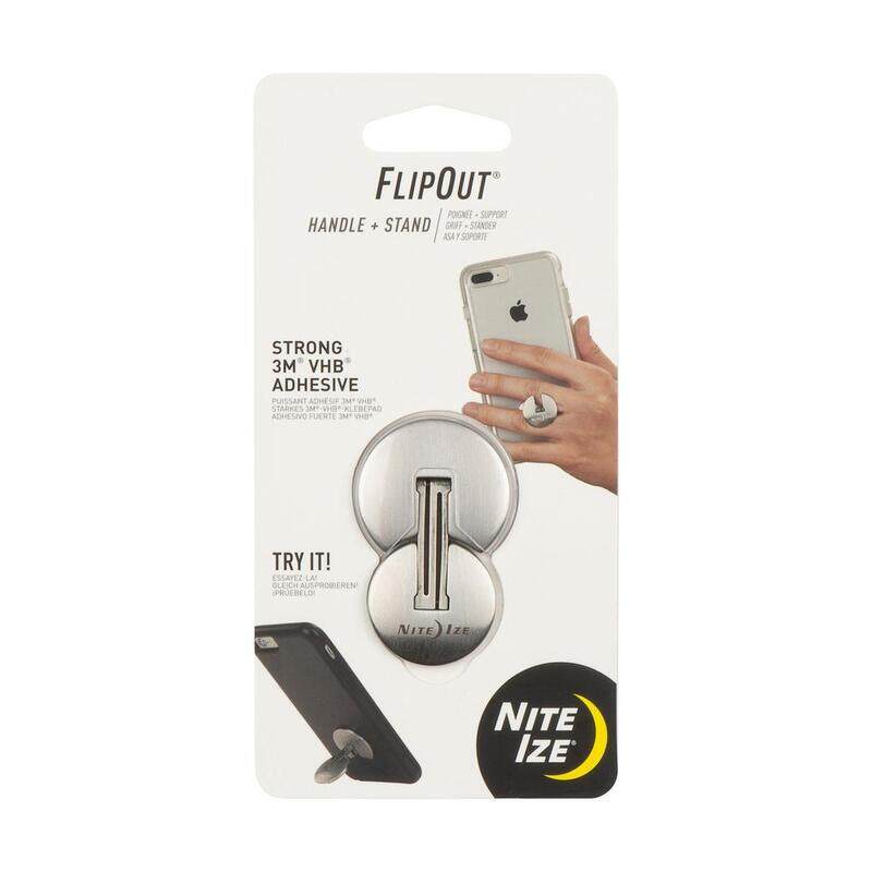 

Nite Ize FlipOut Handle with Stand for Smartphones, Silver