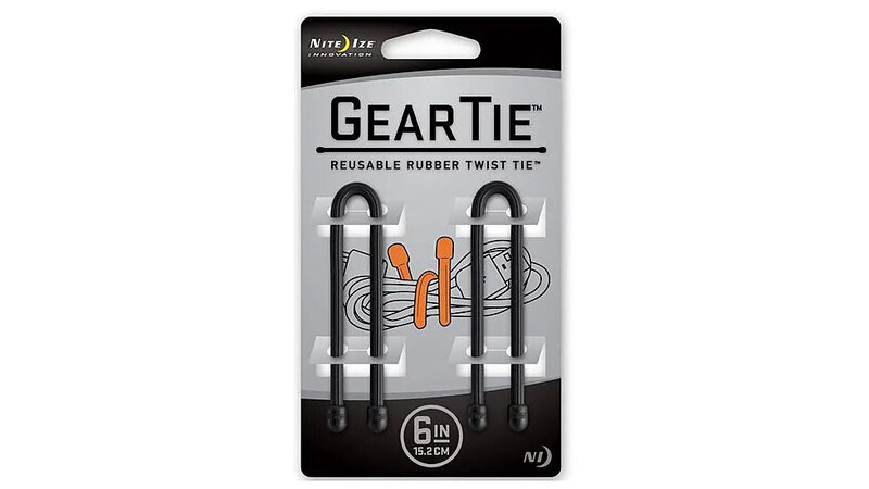 

Nite Ize 6 inch Gear Tie, Black, 2 Piece