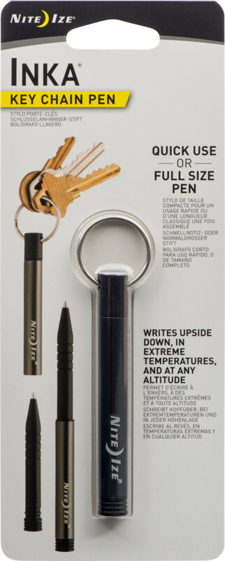 

Nite Ize Inka Charcoal Key Chain Pen, 1 Pieces, Black