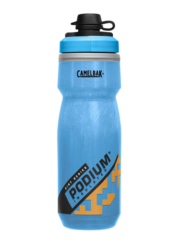 

Camelbak Podium Dirt Series Chill Water Bottle, Blue/Orange, 21oz