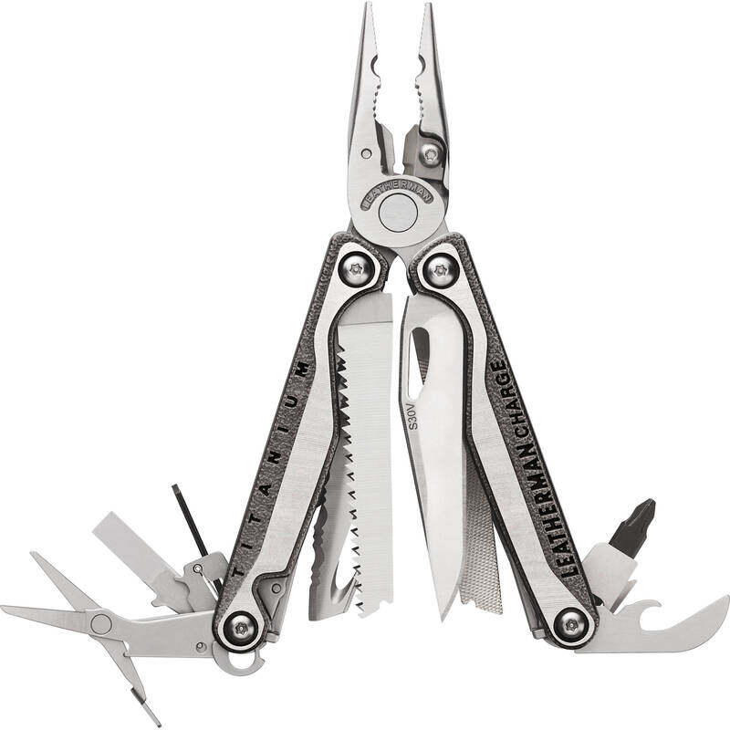 

Leatherman Charge+ TTi Multi-Tool with Nylon Sheath Pockets, Silver