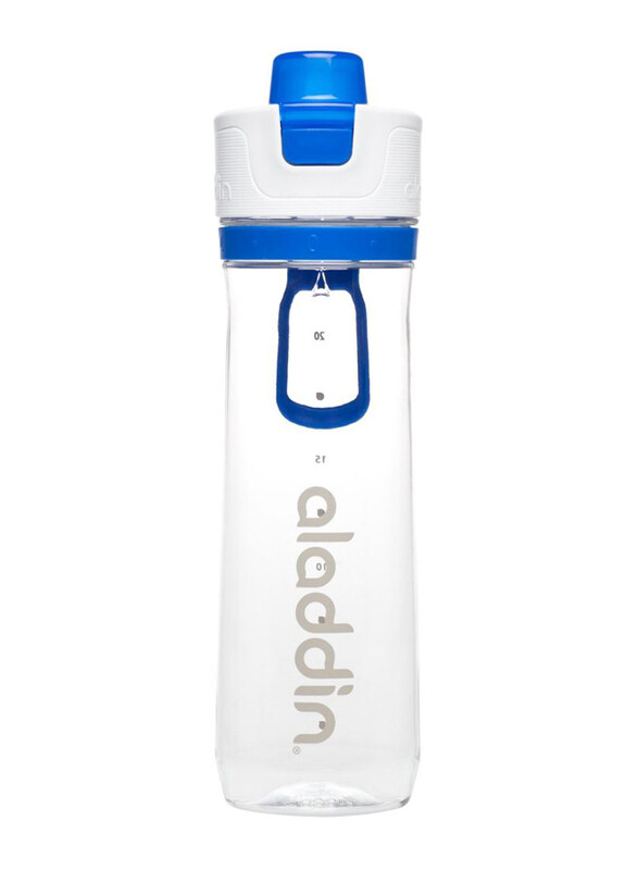 

Aladdin 0.8 Ltr Active Hydration Tracker Water Bottle, Blue
