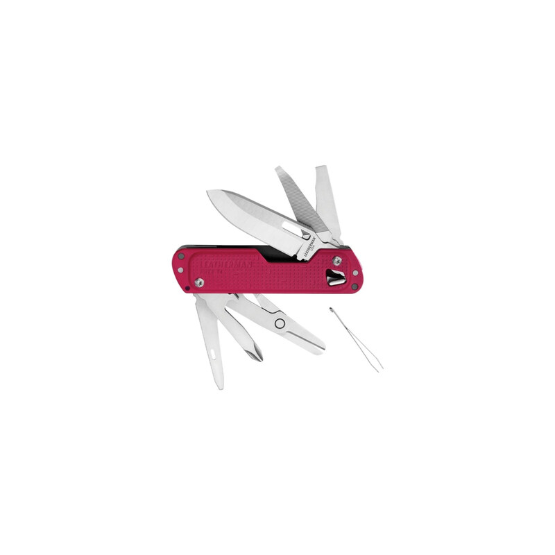 

Leatherman Free T4 Crimson Peg Multi Tool Knife, Red