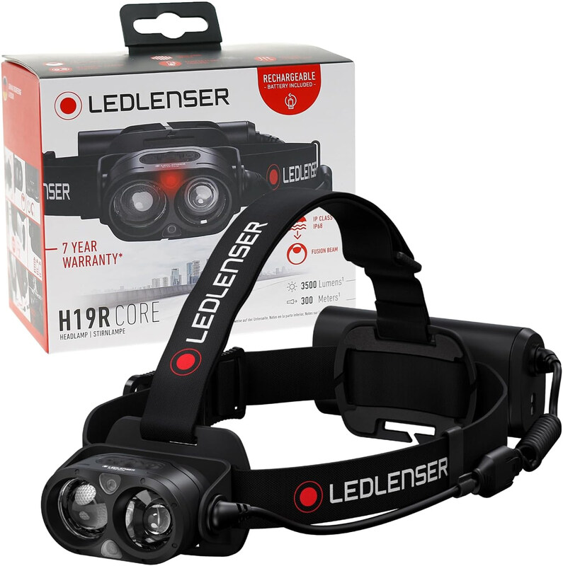 

Ledlenser H19R Core 3500 Lumen Headlamp, Black/White