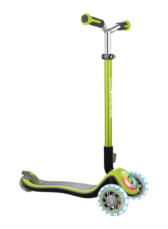

Globber Elite Prime Lights Scooter, Lime Green