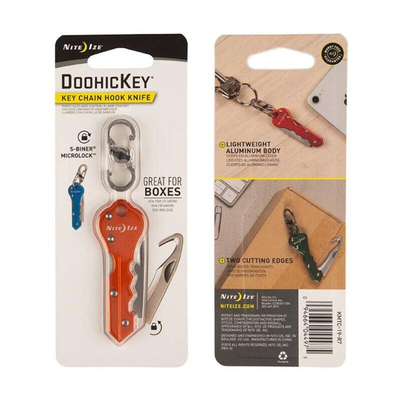 

Nite Ize DoohicKey Key Chain Hook Knife, Orange