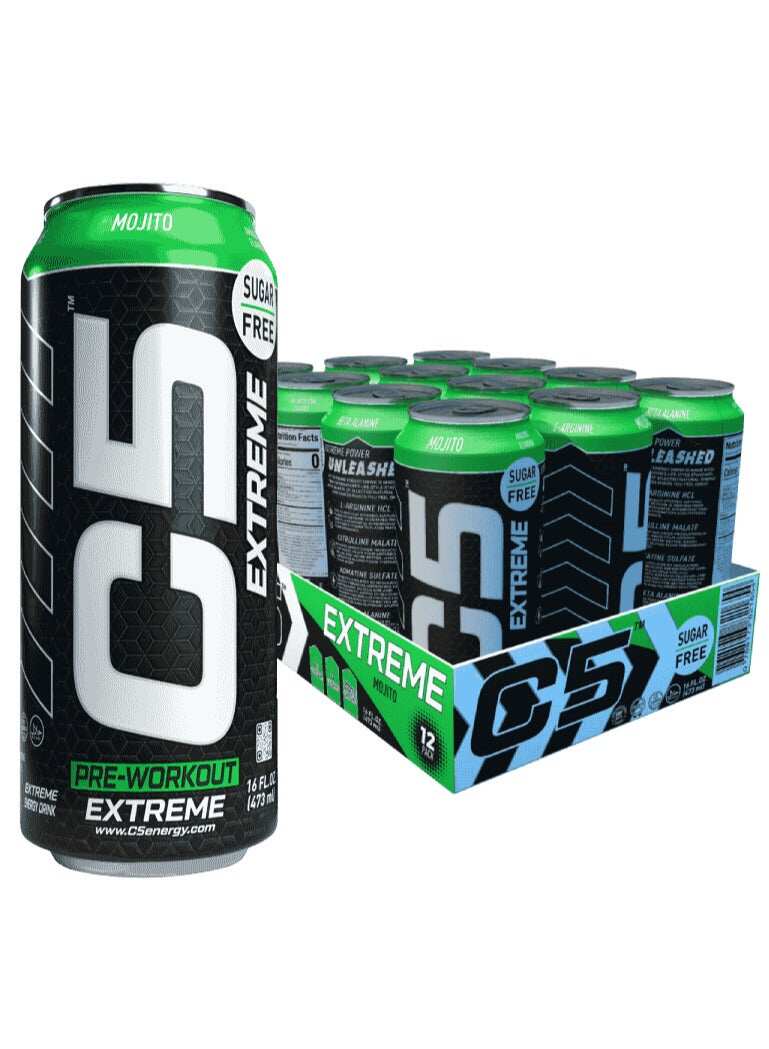 

C5 Energy C5 Extreme Mojito Pre-Workout (Full Box 12 Cans)