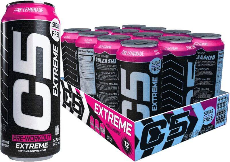 

C5 Energy C5 Extreme Pink Lemonade Pre-Workout (Full Box 12 Cans)