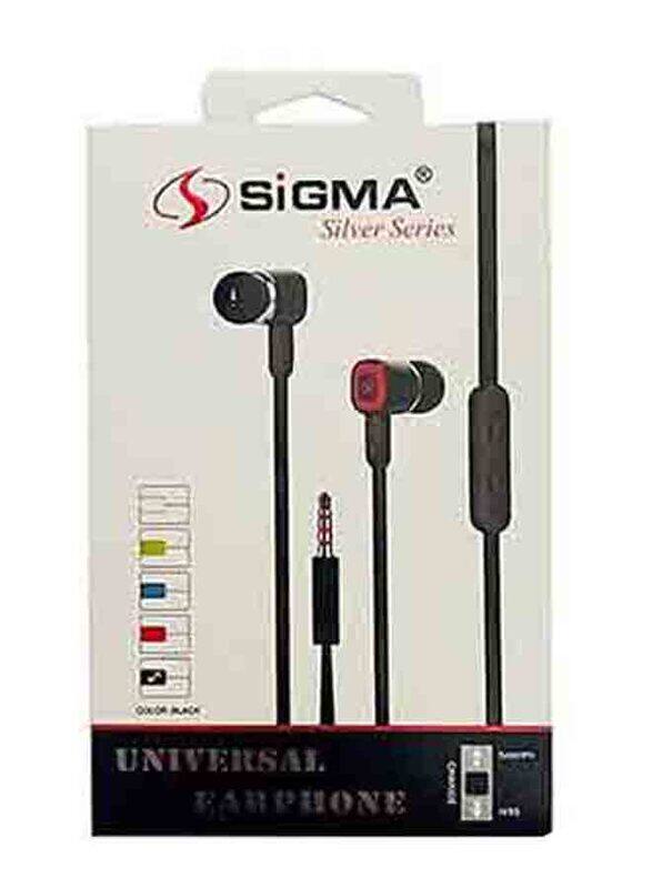 

Sigma Silver 3.5 mm Jack In-Ear High Quality Stereo Earphones, Black