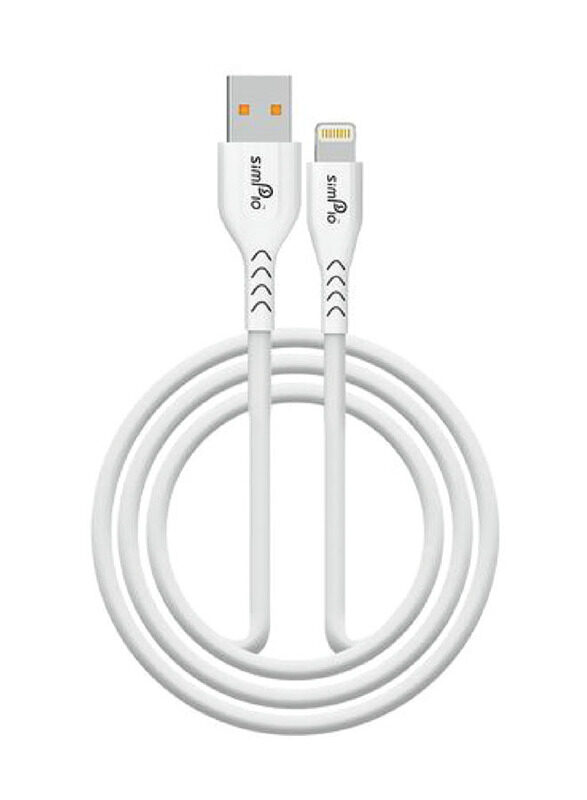 

Simplo 100cm SDC-03 Lightning Farst Charging Data Cable, USB A Male to Lightning for Lightning Devices, White