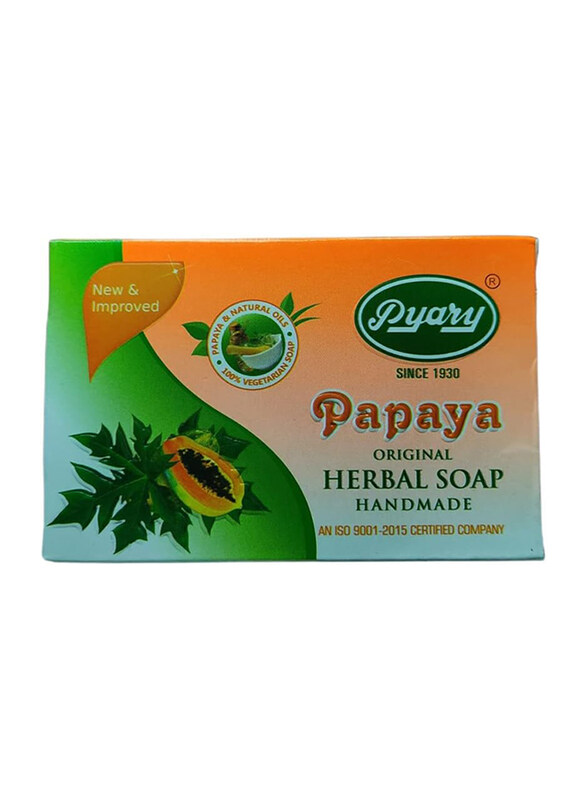 

Pyary Papaya Herbal Soap Bar, 12 x 75gm