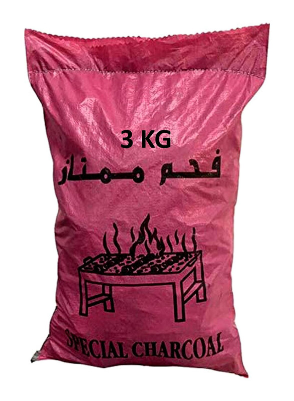 

Generic 3Kg BBQ Hardwood Charcoal Bag, Black