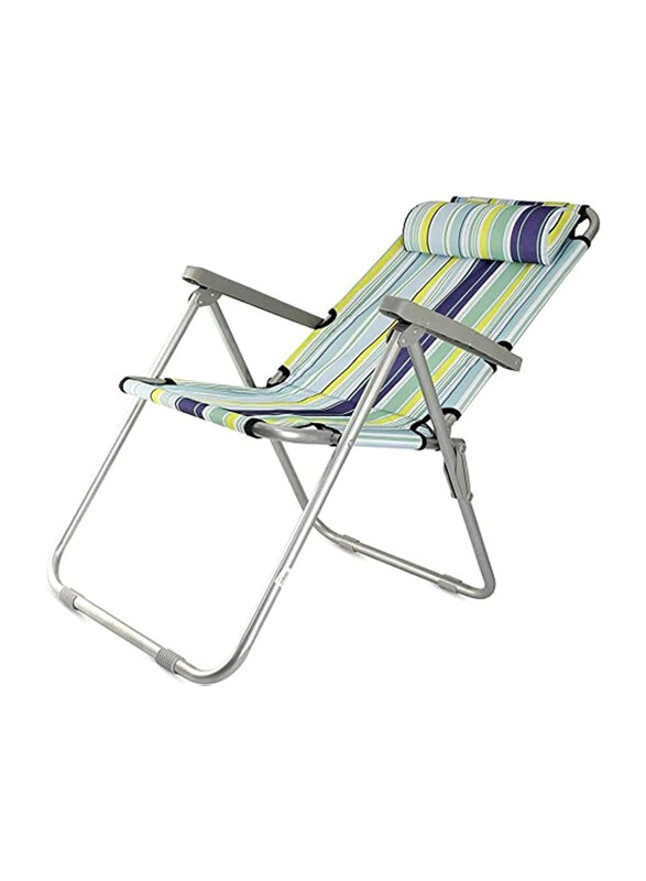

Generic Camping Chair with Headrest-Folding Chair, One Size, Multicolour