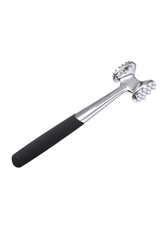 

Generic Wooden Meat Tenderizer, Silver