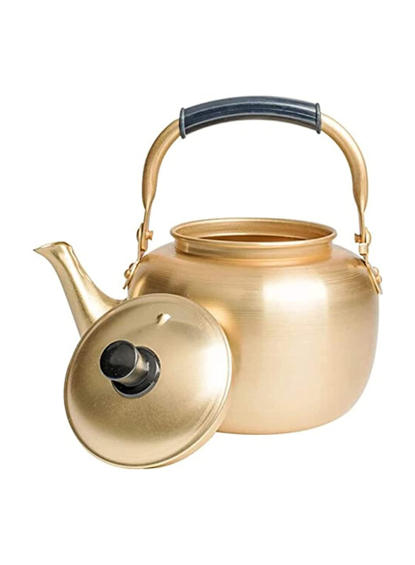 

Generic 2L Aluminium Saqoware Stove Top Tea Kettle, Gold