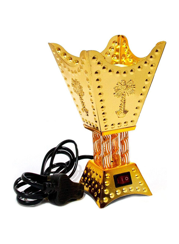 

Al Madina Alsaqer Electric Incence Burner, Gold