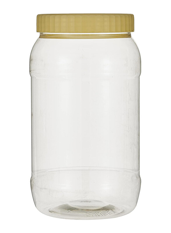 

Sunpet Alsaqer Round Spice Plastic Food Storage Jar, 2000 ml, Clear