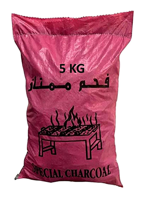 

Generic BBQ Hardwood Charcoal Bag, 5 KG, Black