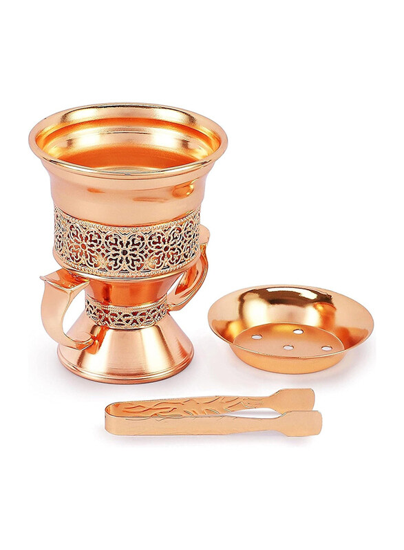 

Generic Premium Metal Frankincense Resin Incense Burner, Copper