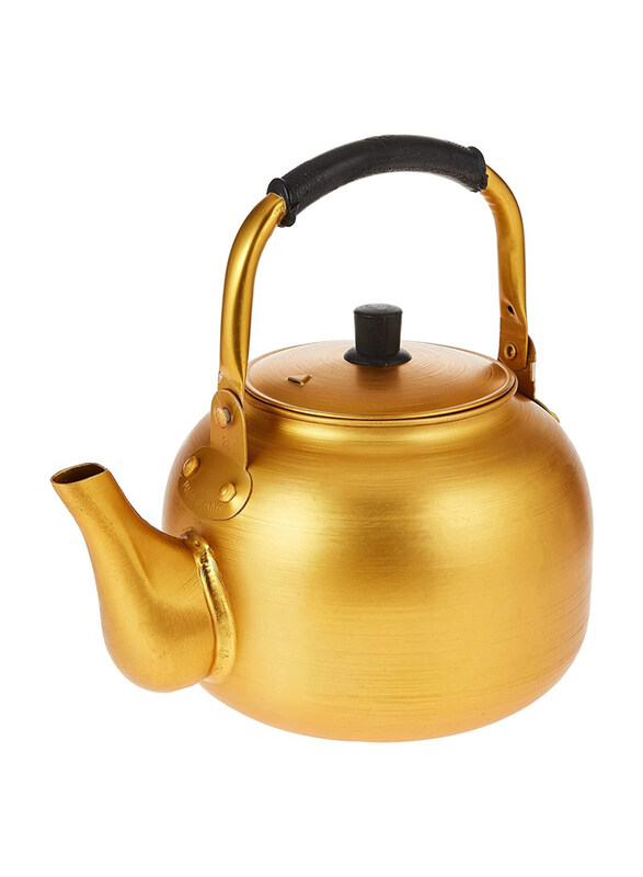 

Generic Saqoware Stove Top Kettle, 1.5 Ltr, Gold
