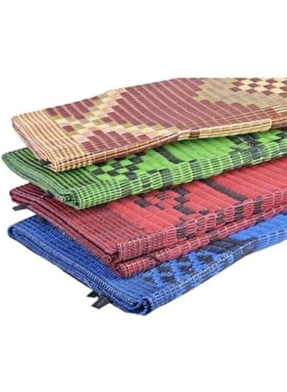 

Generic 2 x 3-Meter Hasir Travel Foldable Outdoor Picnic Arabic Mat, Multicolour