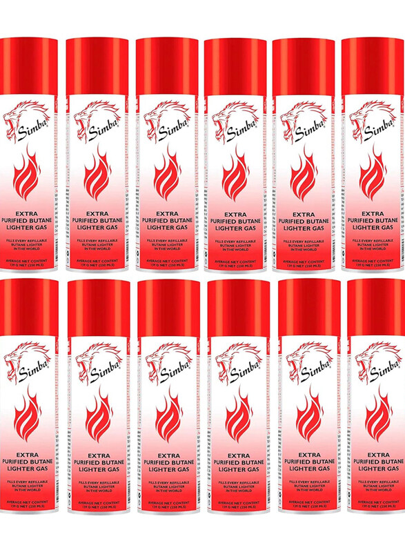

Simba 12-Piece Gas-Butane Purified Lighter, Multicolour