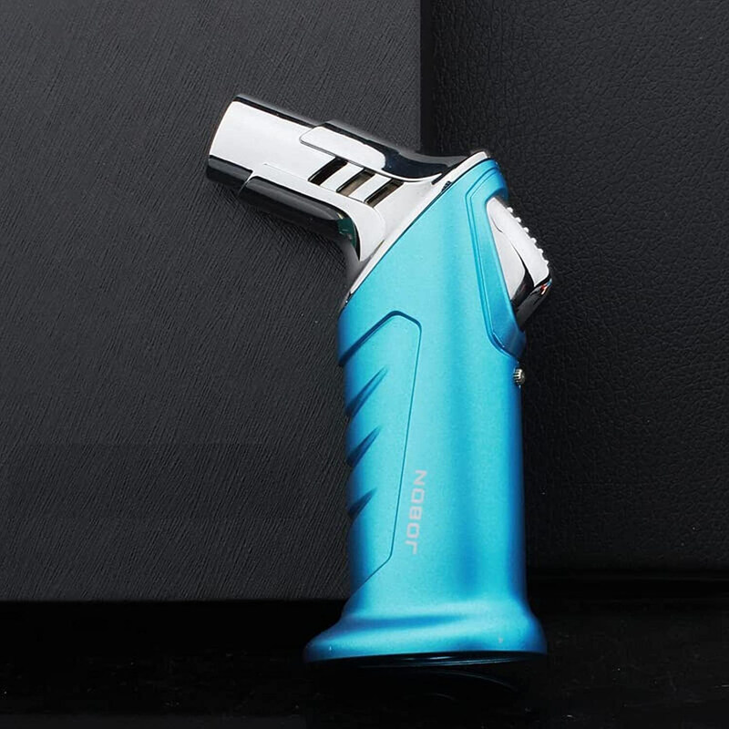

Al Madina Go2Camps Alsaqer Jobon Jet Flame Windproof Butane Gas Torch Lighter for Bukhoor & Charcoal, Blue